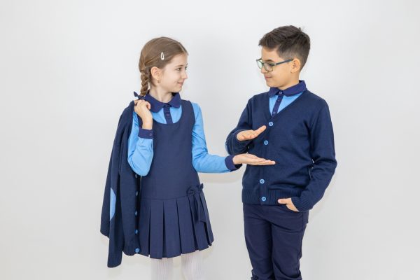 Bluza scoala albastra fete Inna