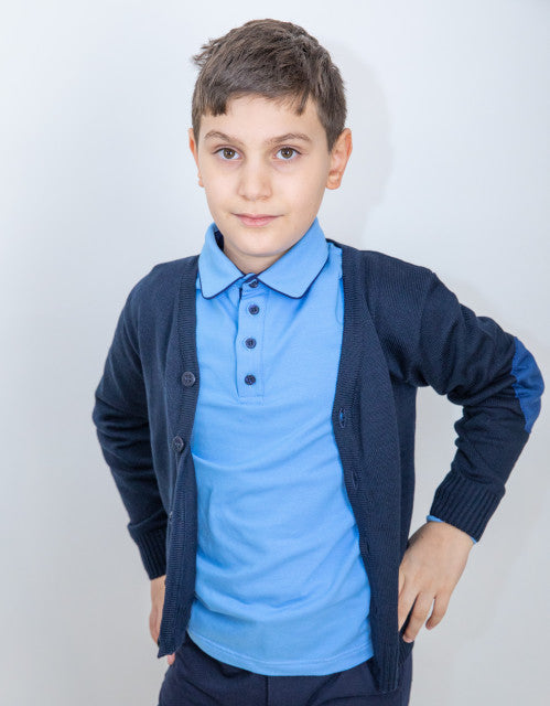 Bluza scoala baieti Andreas albastru