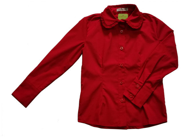 Girls school shirt Ella red