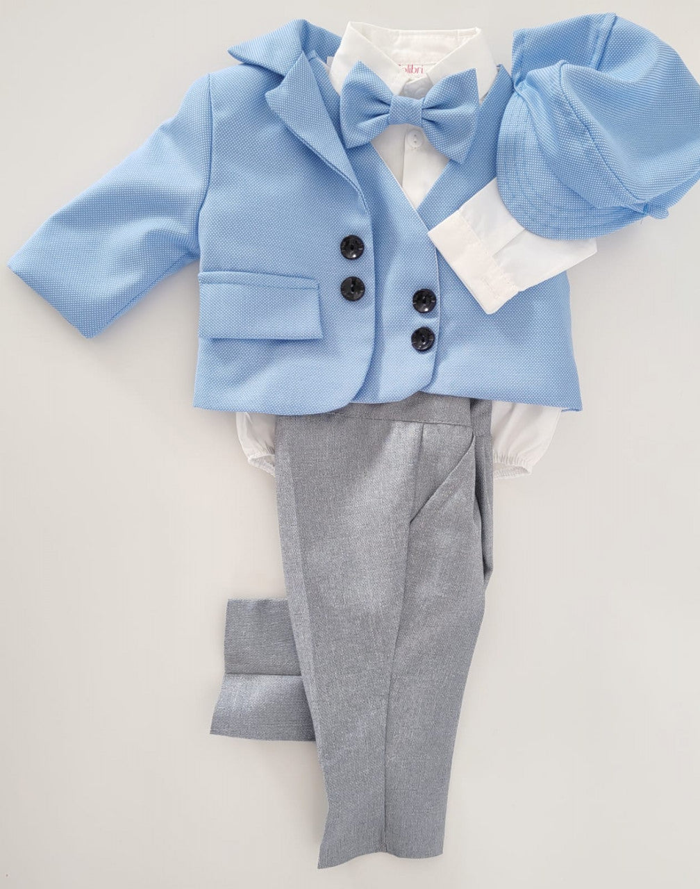Christening suit made of Peking cloth
