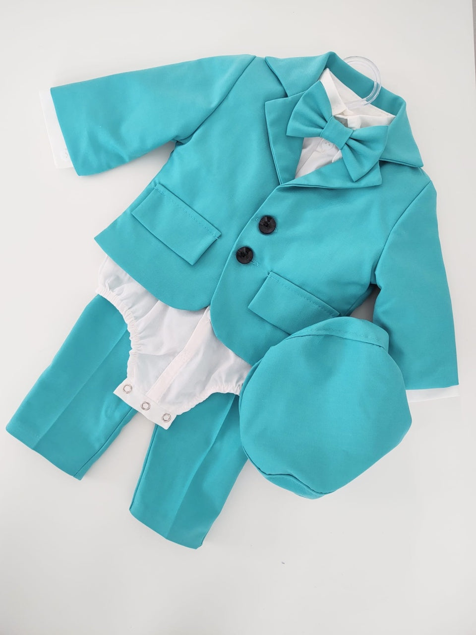 Costum botez Summer Turqoise