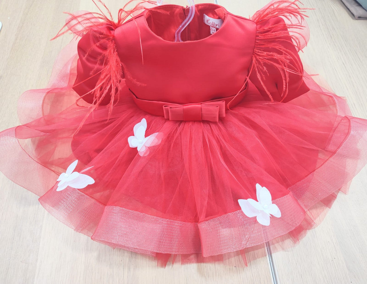 Red Little Butterfly dress
