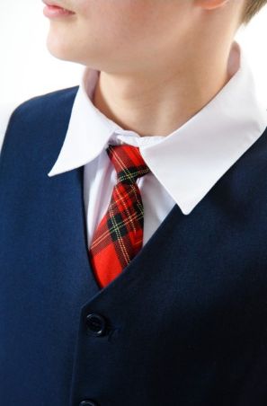 Vesta Scoala Baieti bleumarin cu nasturi