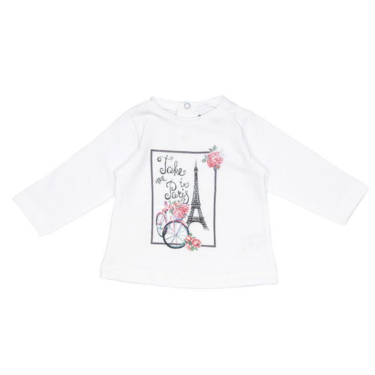 Bluza alba Babybol 10489
