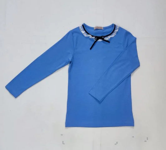 Bluza scoala fete albastra Eliza