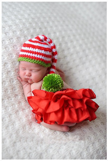 Knitted baby hat Little Elf