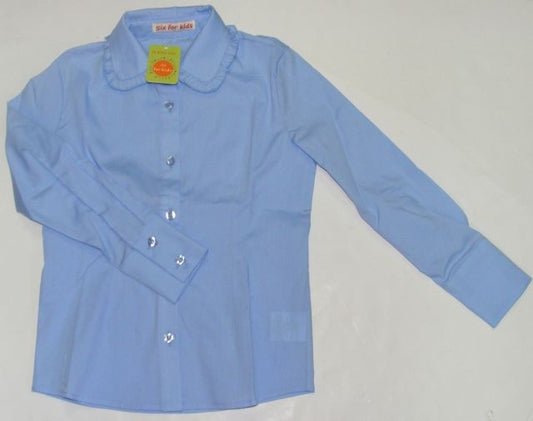 School shirt for girls Ella blue