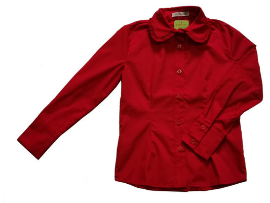 Girls school shirt Ella red