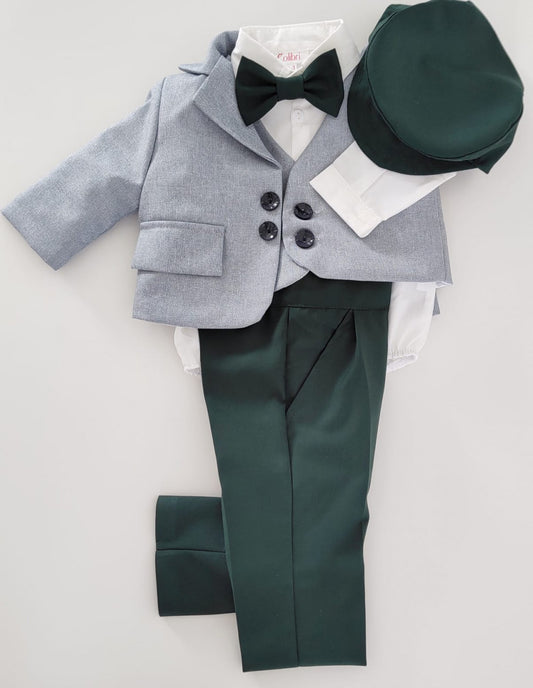 Christening suit made of Barcelona fabric