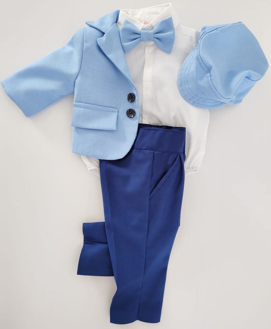 Christening suit made of Berlin fabric