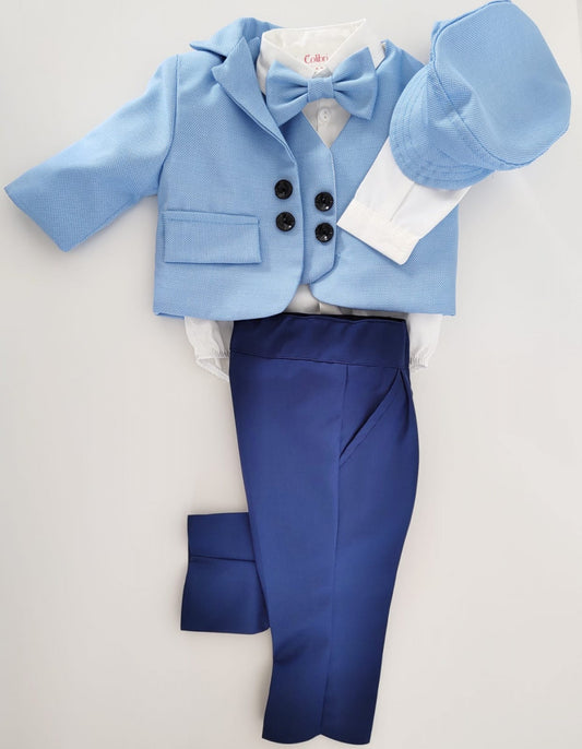 Christening suit made of Kyoto fabric