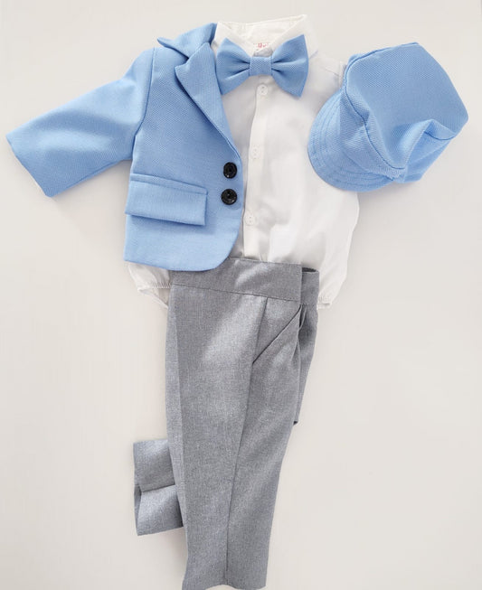 Christening suit made of Lisbon fabric