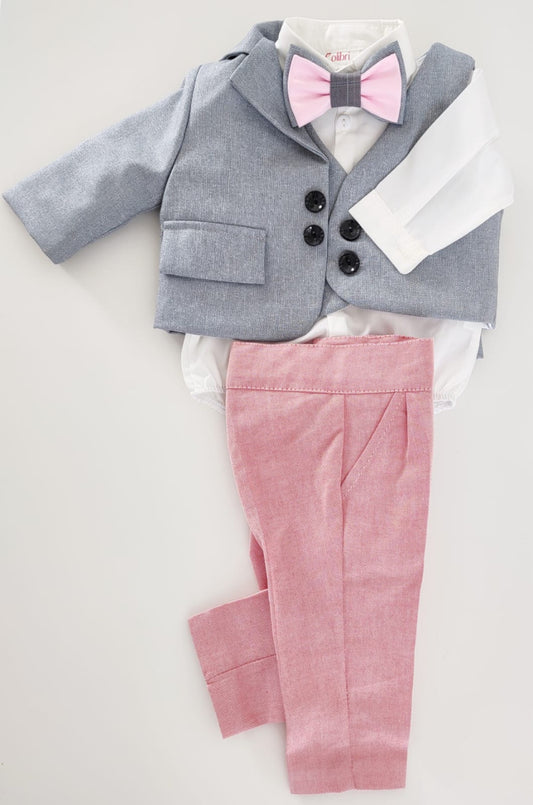 Christening suit made of Rio de Janeiro fabric