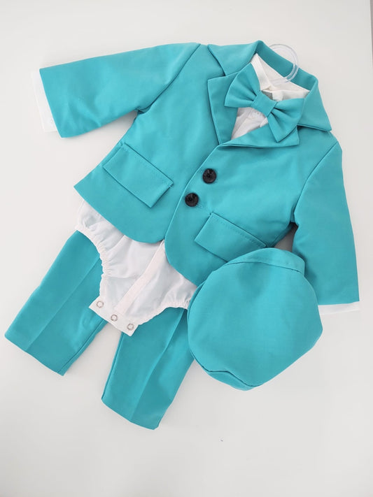 Costum botez Summer Turqoise