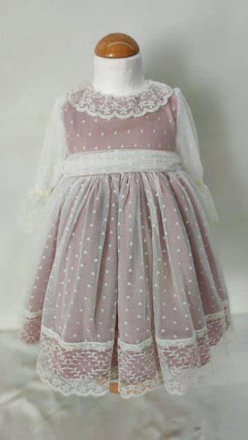Dusty Pink Molly Baptism Dress