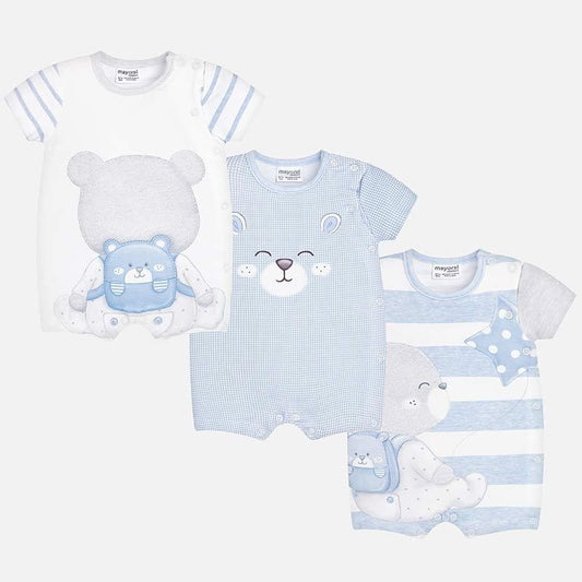 Set de 3 Salopete bebe Mayoral 1725 Blue