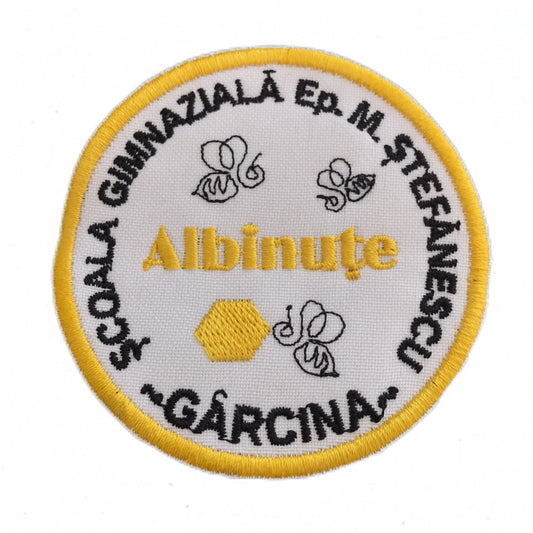 Sigla brodata Scoala Gimnaziala Ep M Stefanescu Garcina