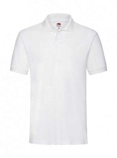 Tricou polo liceu baieti Fruit of the Loom Alb