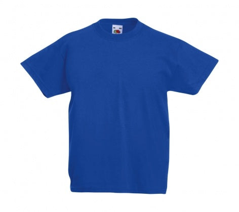 Tricou scoala Fruit of the Loom albastru regal