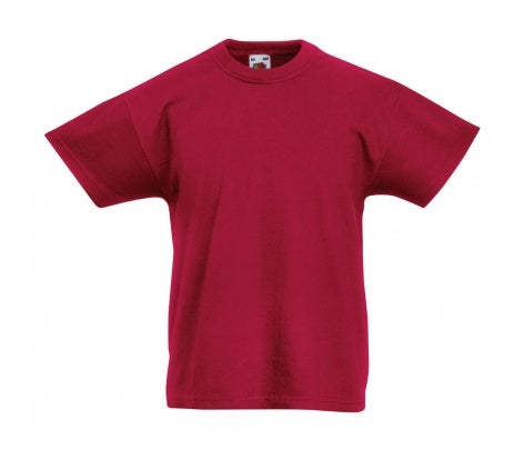 Tricou scoala Fruit of the Loom bordo