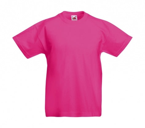 Tricou scoala Fruit of the Loom fuchsia
