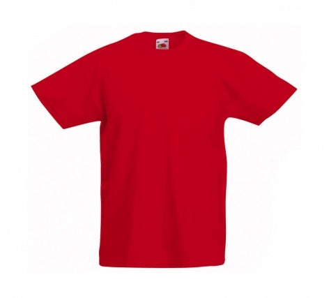 Tricou scoala Fruit of the Loom rosu
