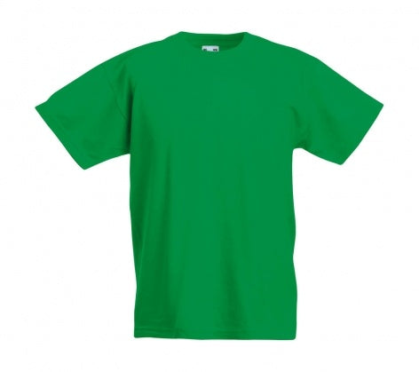 Tricou scoala Fruit of the Loom verde