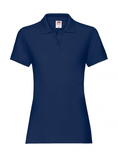 Tricou polo liceu fete Fruit of the Loom Albastru inchis