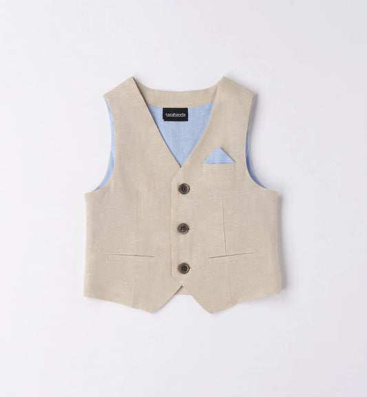 Boys vest Sarabanda beige 6191